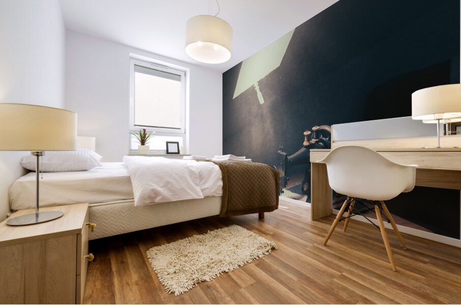 Old Sewing Machine Mural print