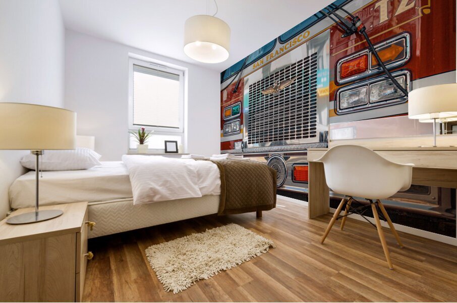 San Francisco Fire Truck Mural print