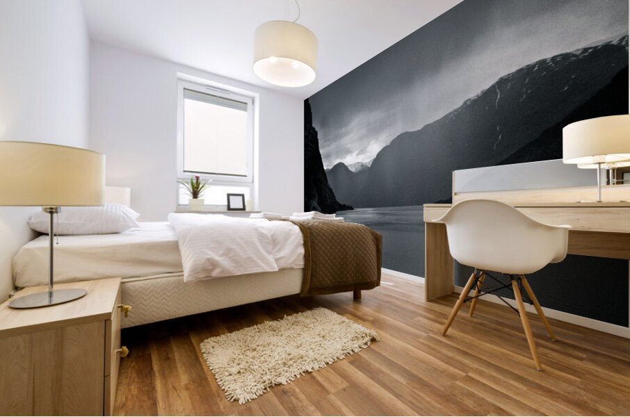 Fjord Rain Mural print