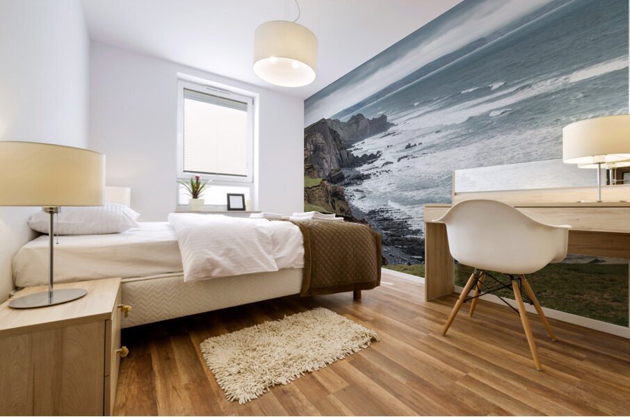 A Walk Along Sandymouth Cliffs Mural print