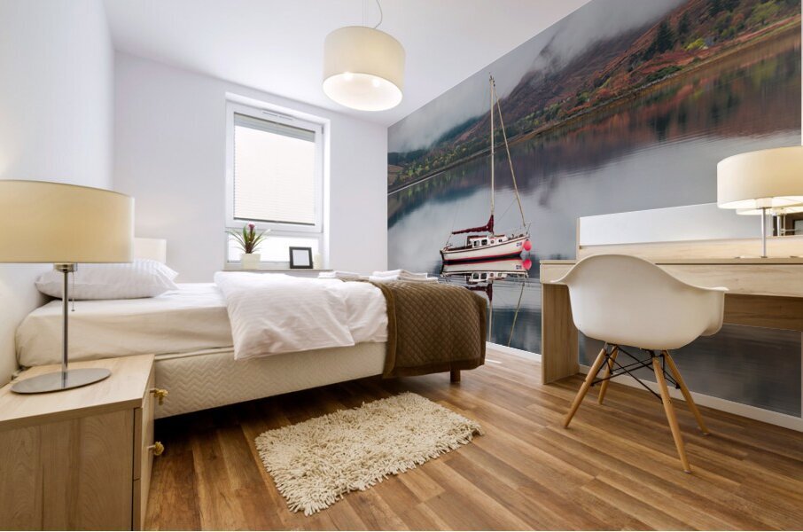 Moored on Loch Duich Impression murale