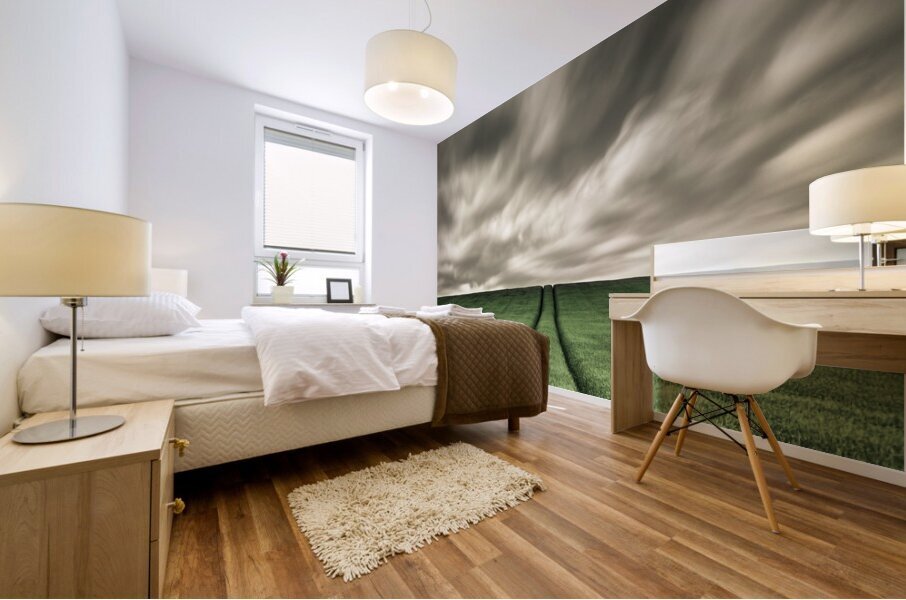 Field Tracks Mural print