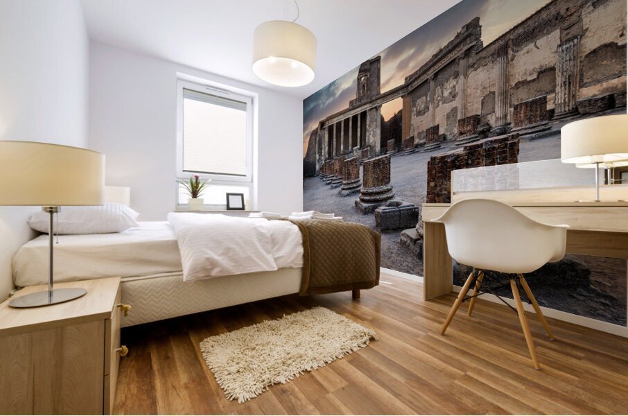 Pompeii Pillars Impression murale