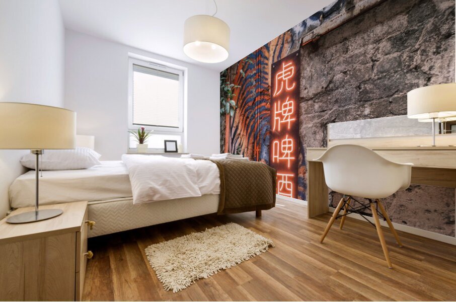 Wall Tiger Impression murale