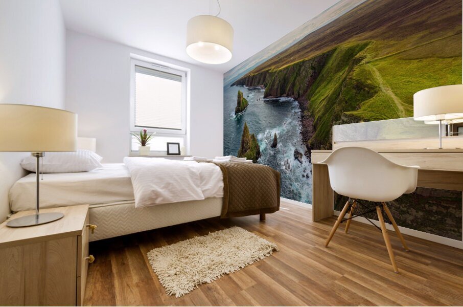 Duncansby Head Coastline and Stacks Mural print