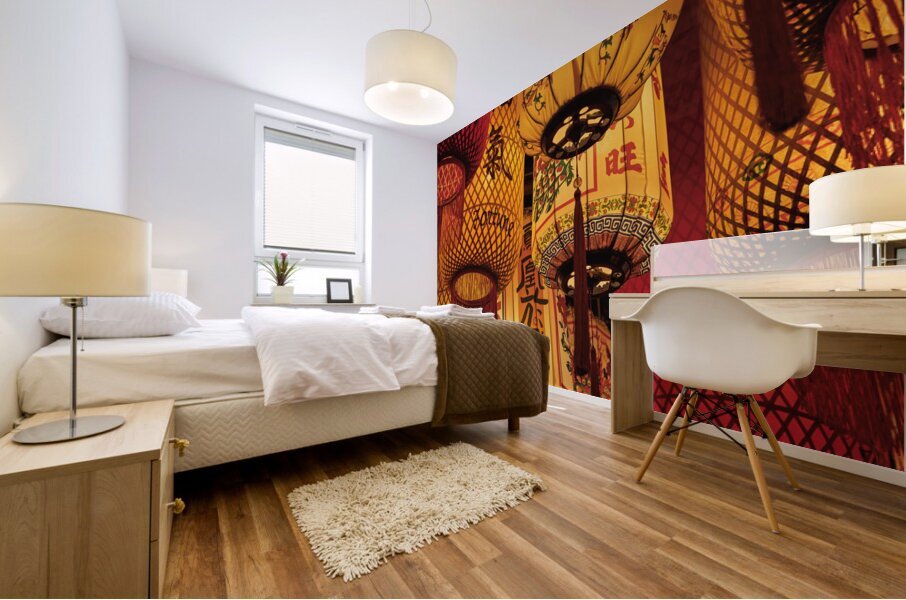 Kwai Chai Hong Lanterns Mural print