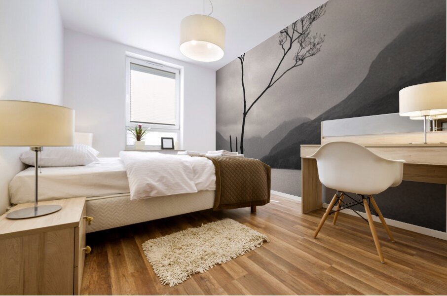 Lone Tree on Buttermere Mural print