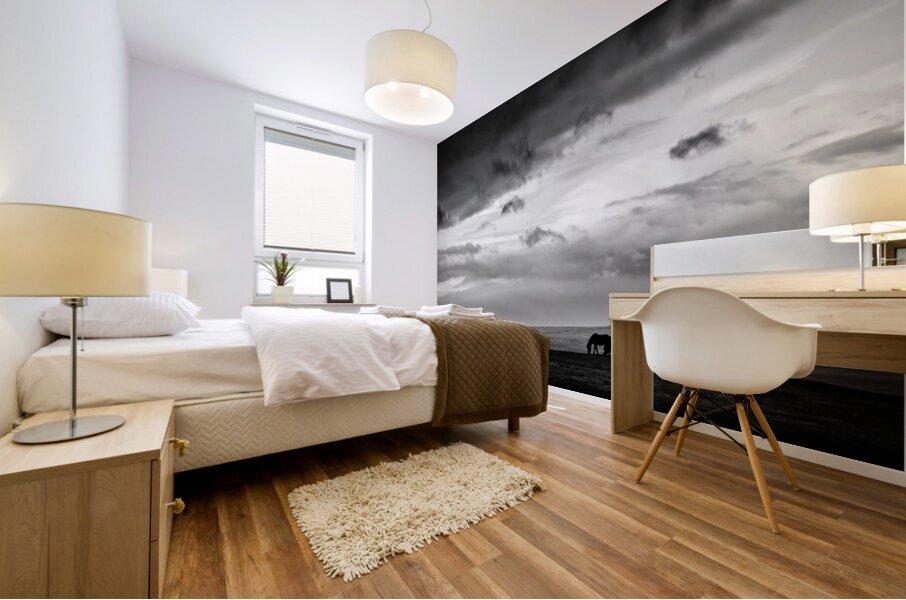 Days End at Hvammstangi Mural print