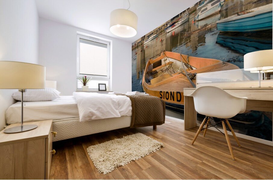 Caernarfon Castle Harbour Mural print