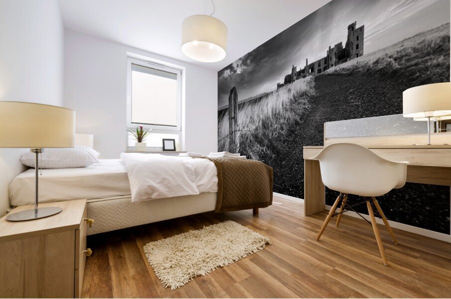 Path to Slains Castle Mural print