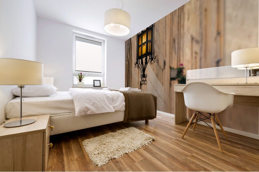 Mdina Street Lamps Mural print