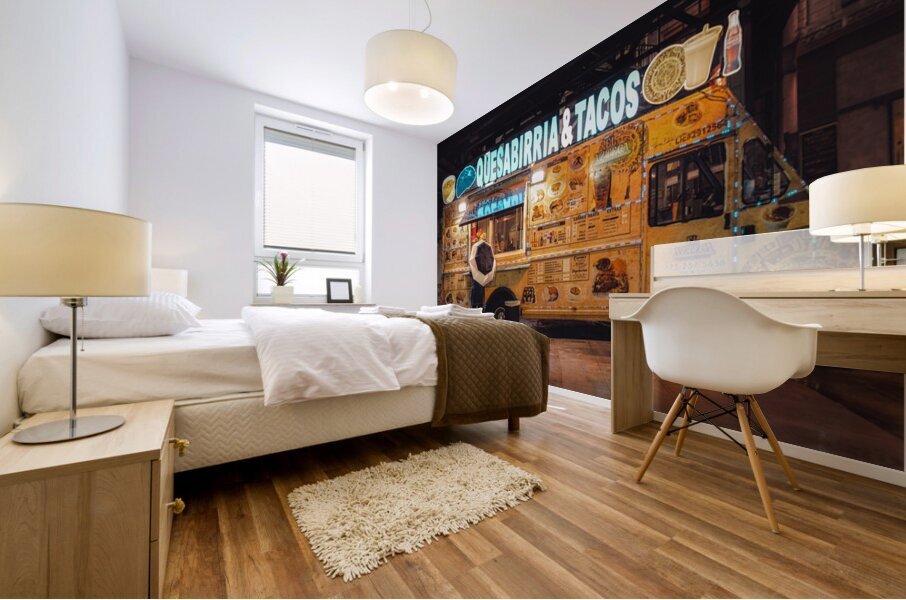 Chicago Taco Van Mural print