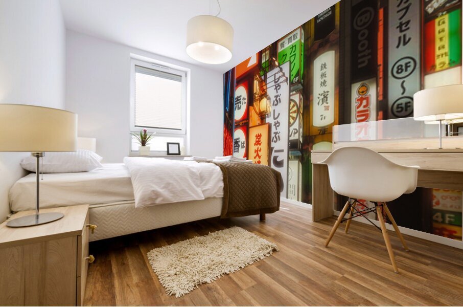 Shinjuku Signs Mural print