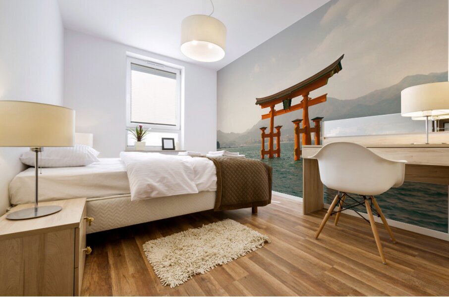 Sacred Gate of Miyajima Mural print