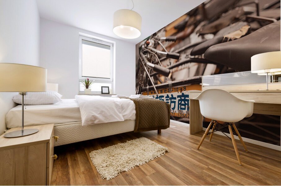 Fish Market Bicycles Mural print