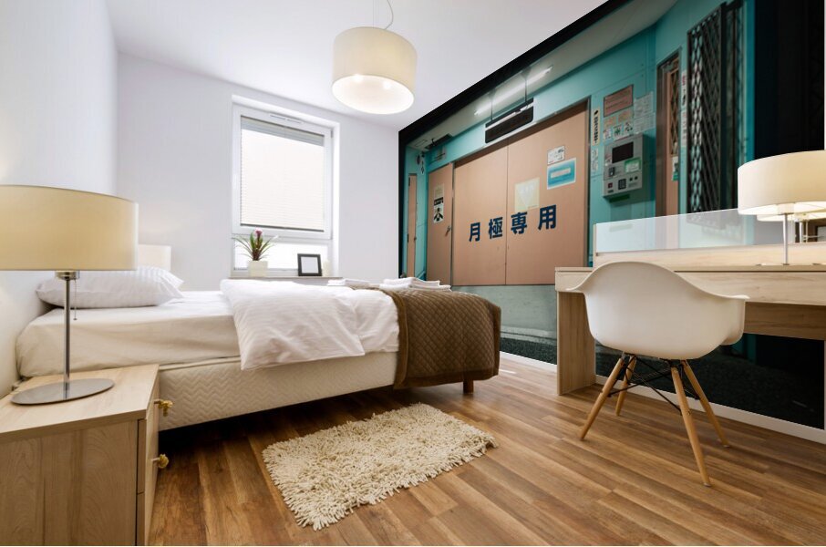 Osaka Parking Entrance Mural print