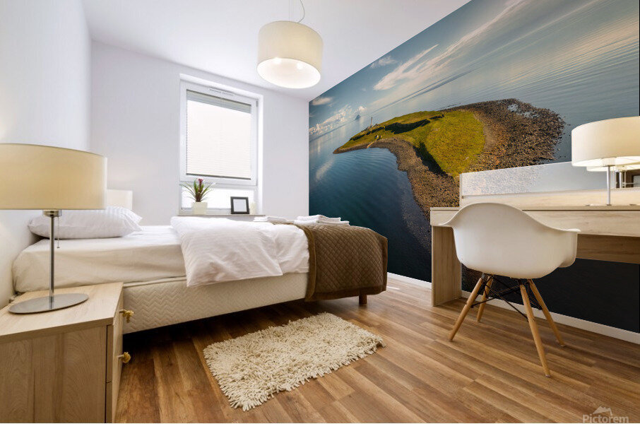 Pladda Island and Lighthouse Mural print