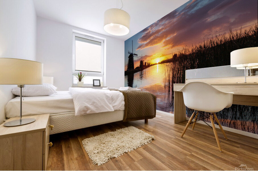 Kinderdijk Sunrise Impression murale