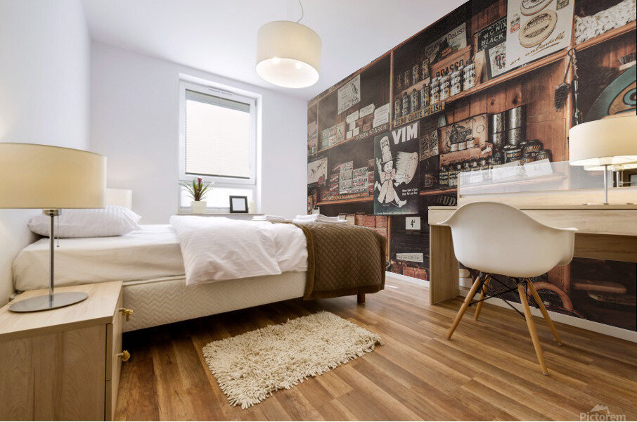 Vintage Soap Store Mural print