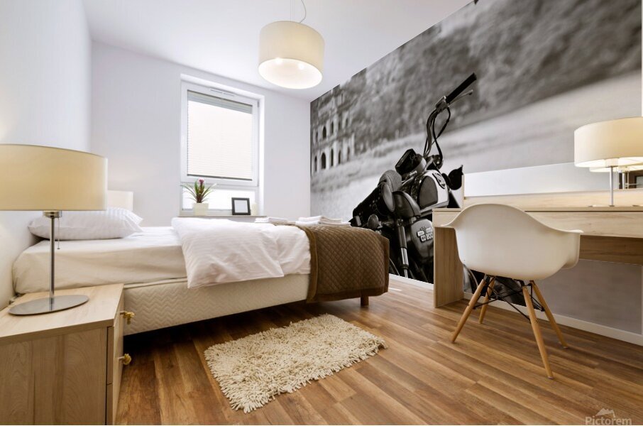 Old Honda in Hanoi Mural print