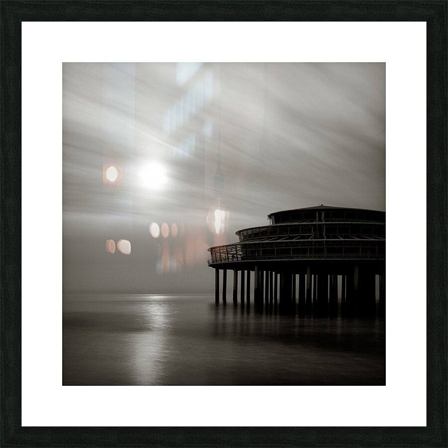 Pier Sunset Impression et Cadre photo