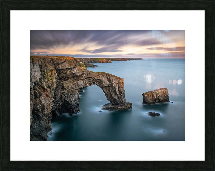 Green Bridge of Wales Picture Frame print