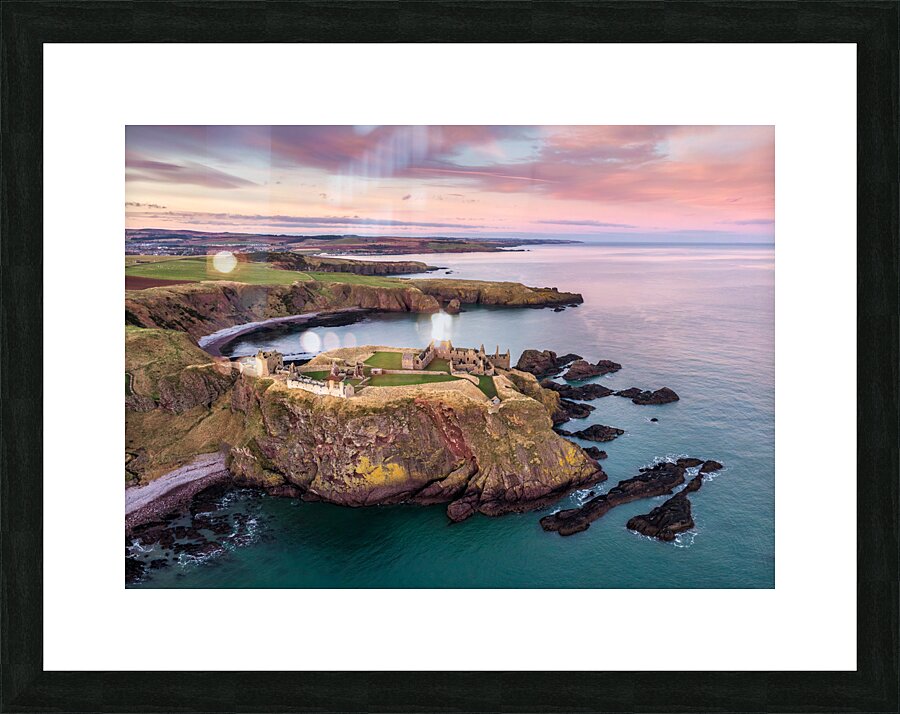 Dunnottar Castle Sunset Impression et Cadre photo