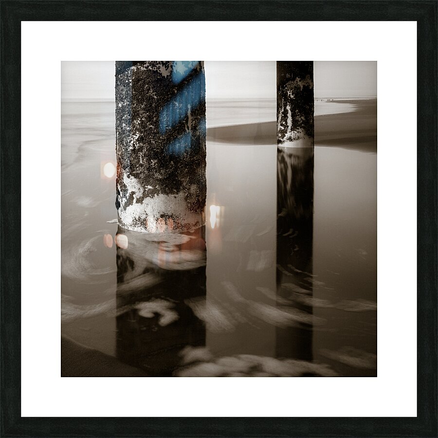 Pillars and Swirls Picture Frame print