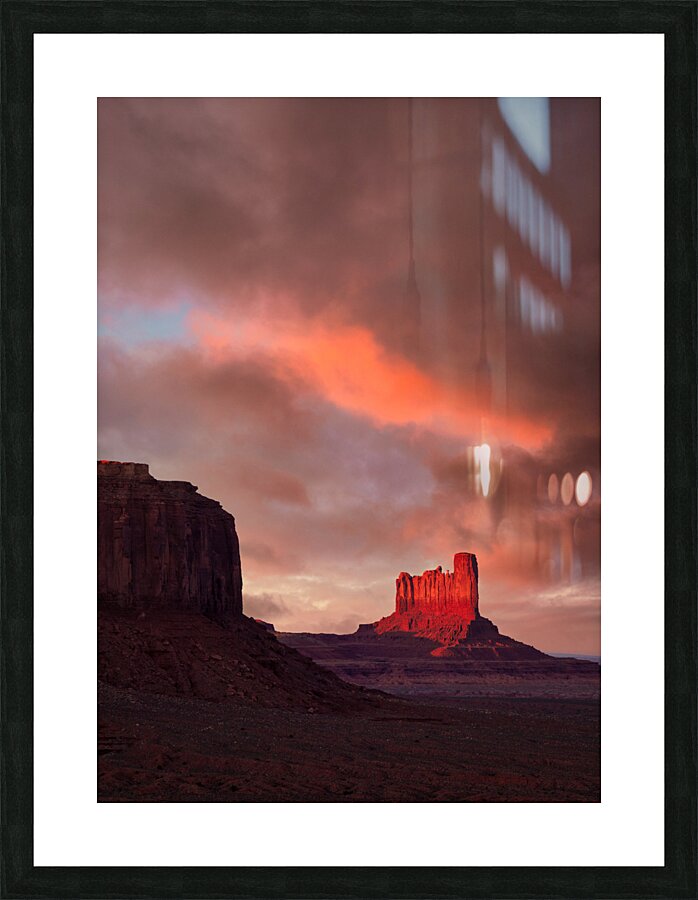 Sunset in Monument Valley Picture Frame print