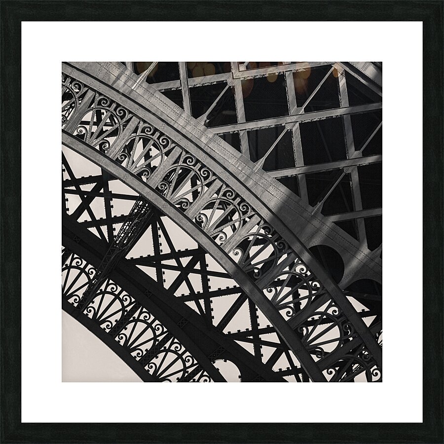 Eiffel Tower Ironwork Picture Frame print
