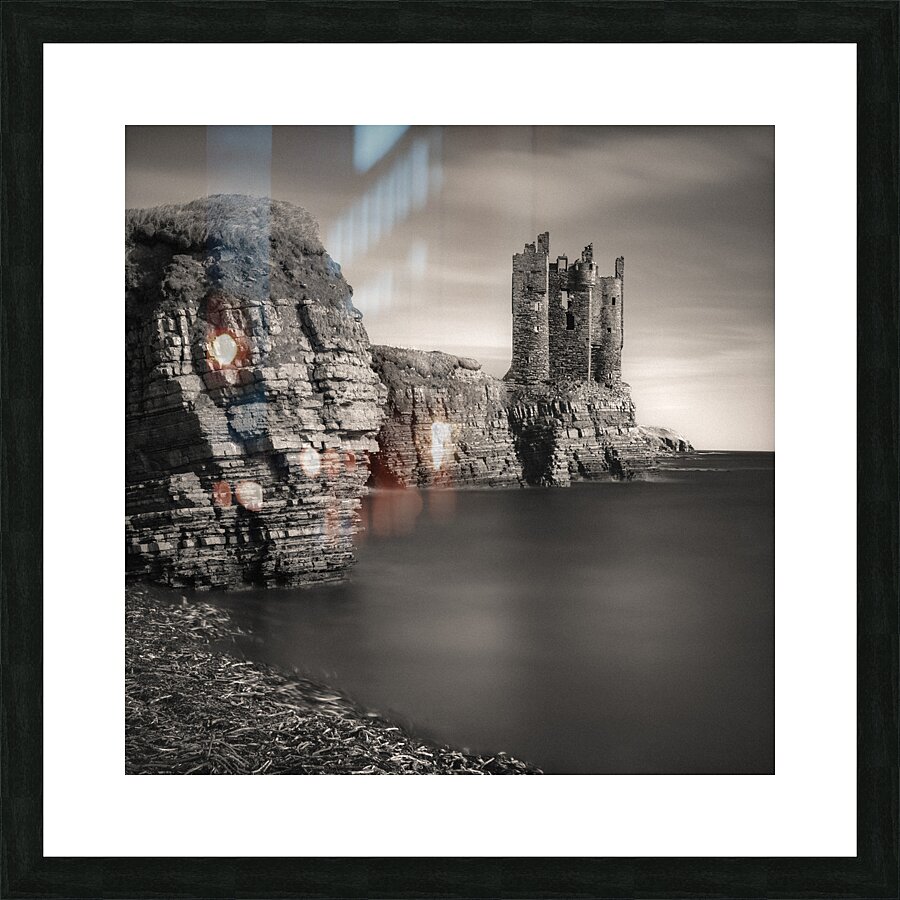 Old Keiss Castle Picture Frame print