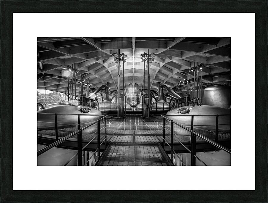 Scottish Whisky Distillery - Black and White Edition Impression et Cadre photo