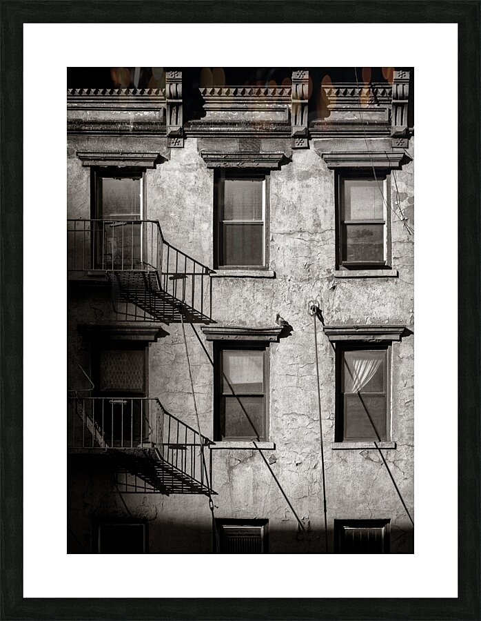 Old Apartments Picture Frame print