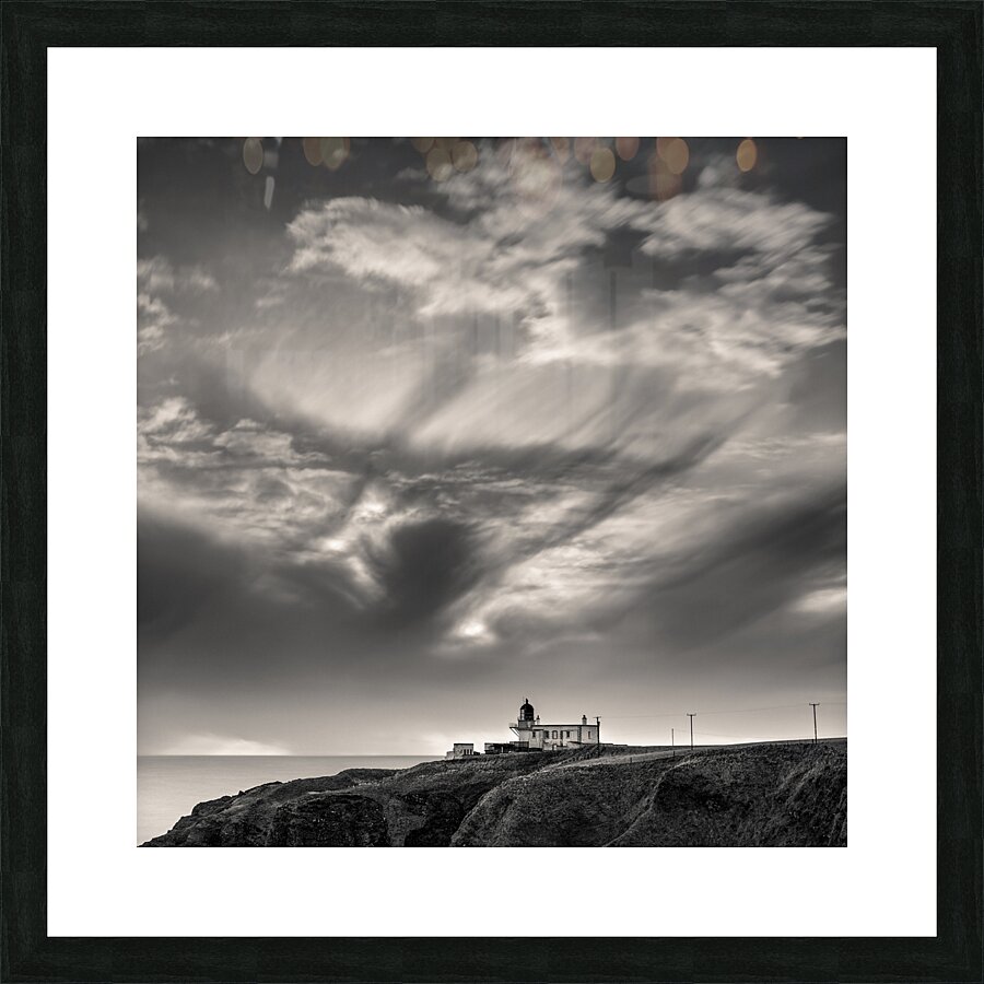 Clouds Over Tod Head Lighthouse Picture Frame print