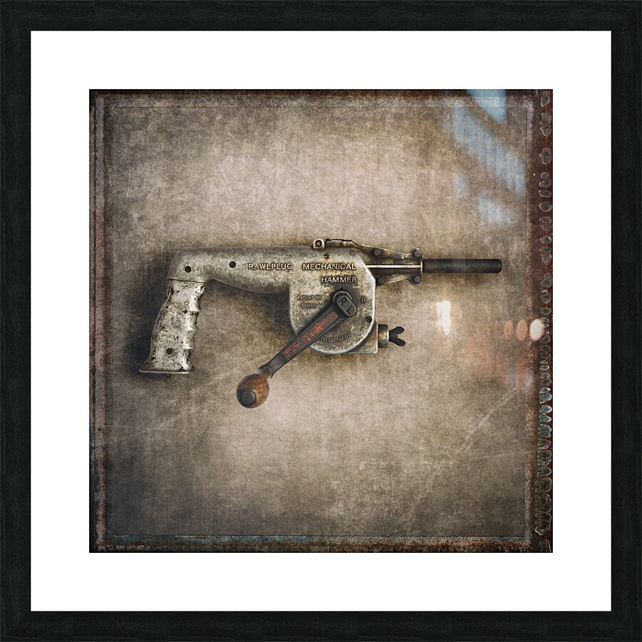 Vintage Mechanical Hammer Impression et Cadre photo