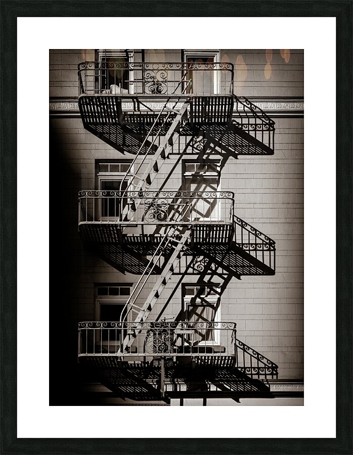 Fire Escape Picture Frame print