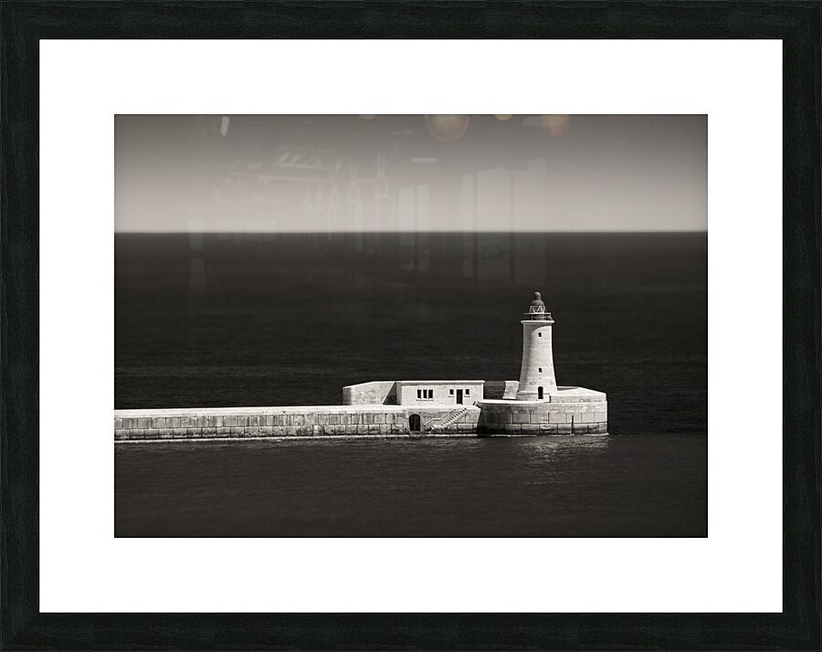 Sunlight on St Elmo Breakwater Picture Frame print