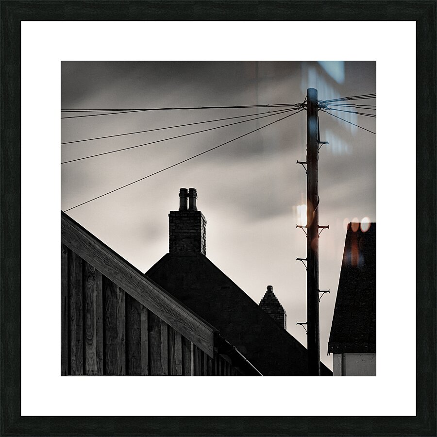 Footdee Rooftops at Dusk Picture Frame print