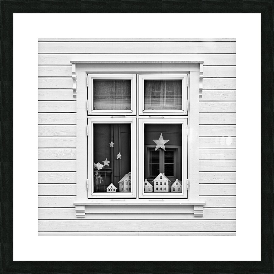 Houses and Windows Picture Frame print