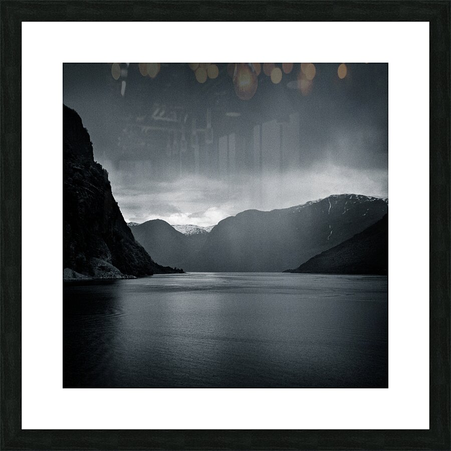 Fjord Rain Picture Frame print