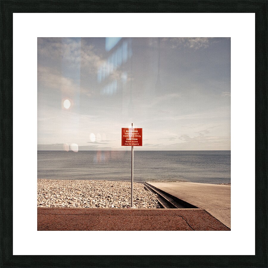Llandudno Beach Access Sign Picture Frame print