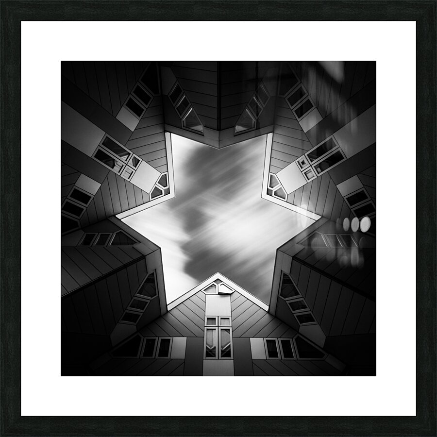 Cubic Star Picture Frame print
