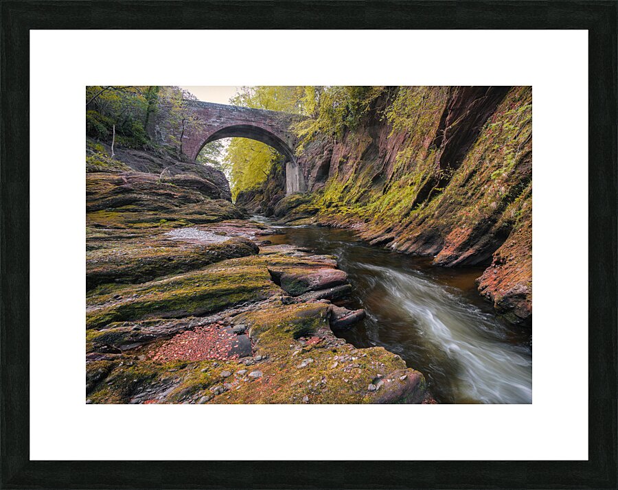 Gannochy Bridge Picture Frame print