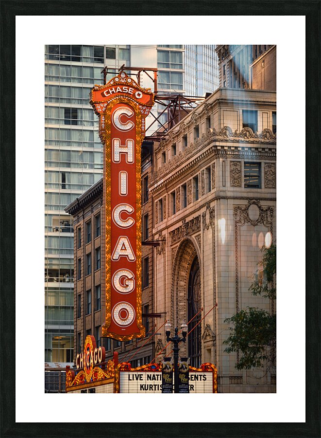 The Chicago Theatre Picture Frame print