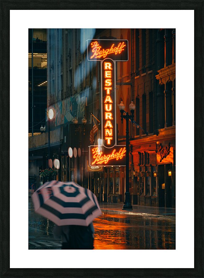 Chicago Rain Impression et Cadre photo