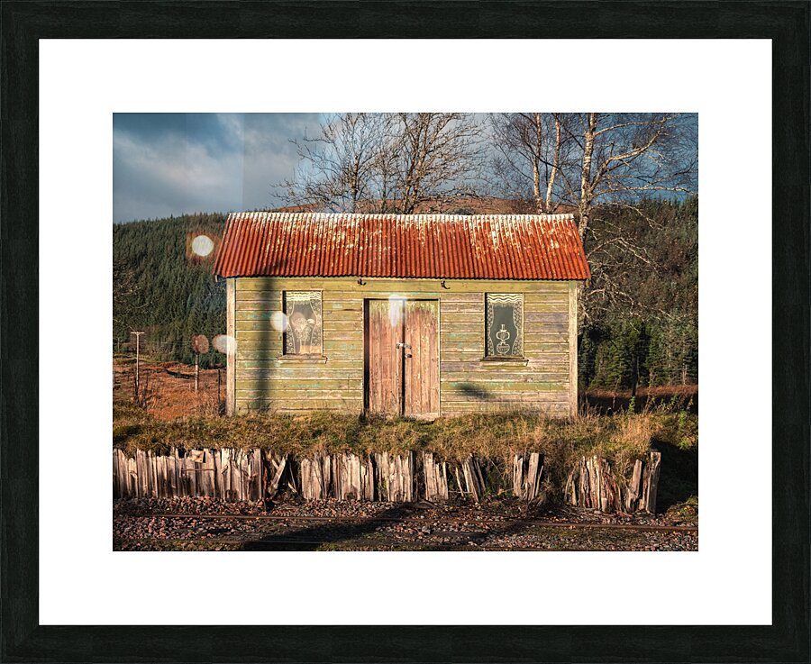 Rannoch Station Hut Picture Frame print