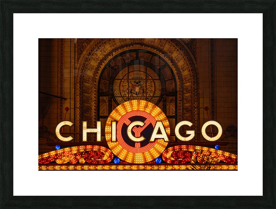 Chicago Theatre Sign Picture Frame print