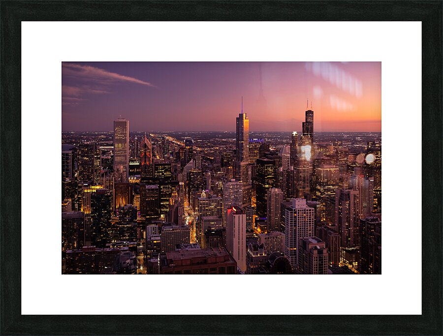 Chicago at Dusk Picture Frame print