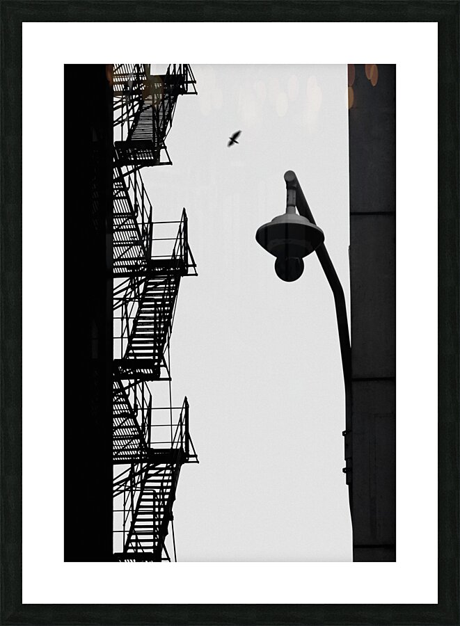 Alley Silhouettes Picture Frame print