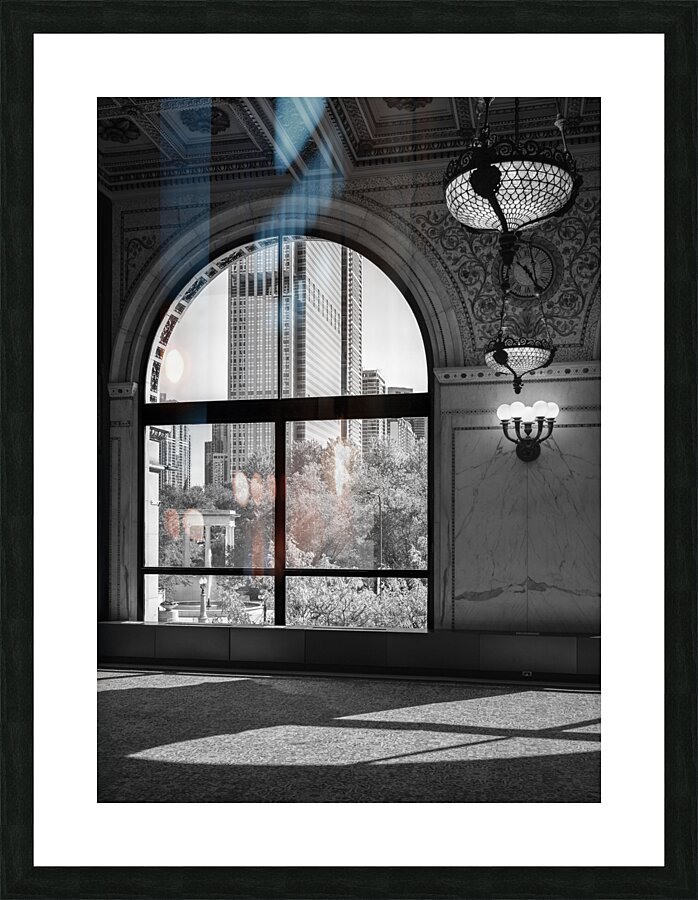 Chicago Cultural Center Window Picture Frame print
